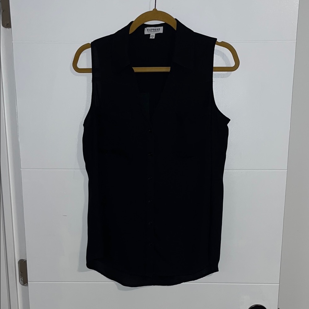 Express Women's Black Sleeveless Top
